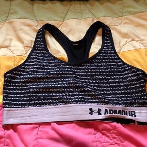 Black Under Armour sports bra